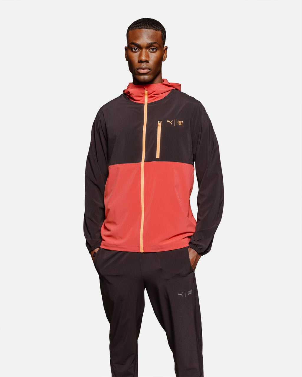 Veste Coupe-Vent Puma First Mile - Rouge/Noir/Orange