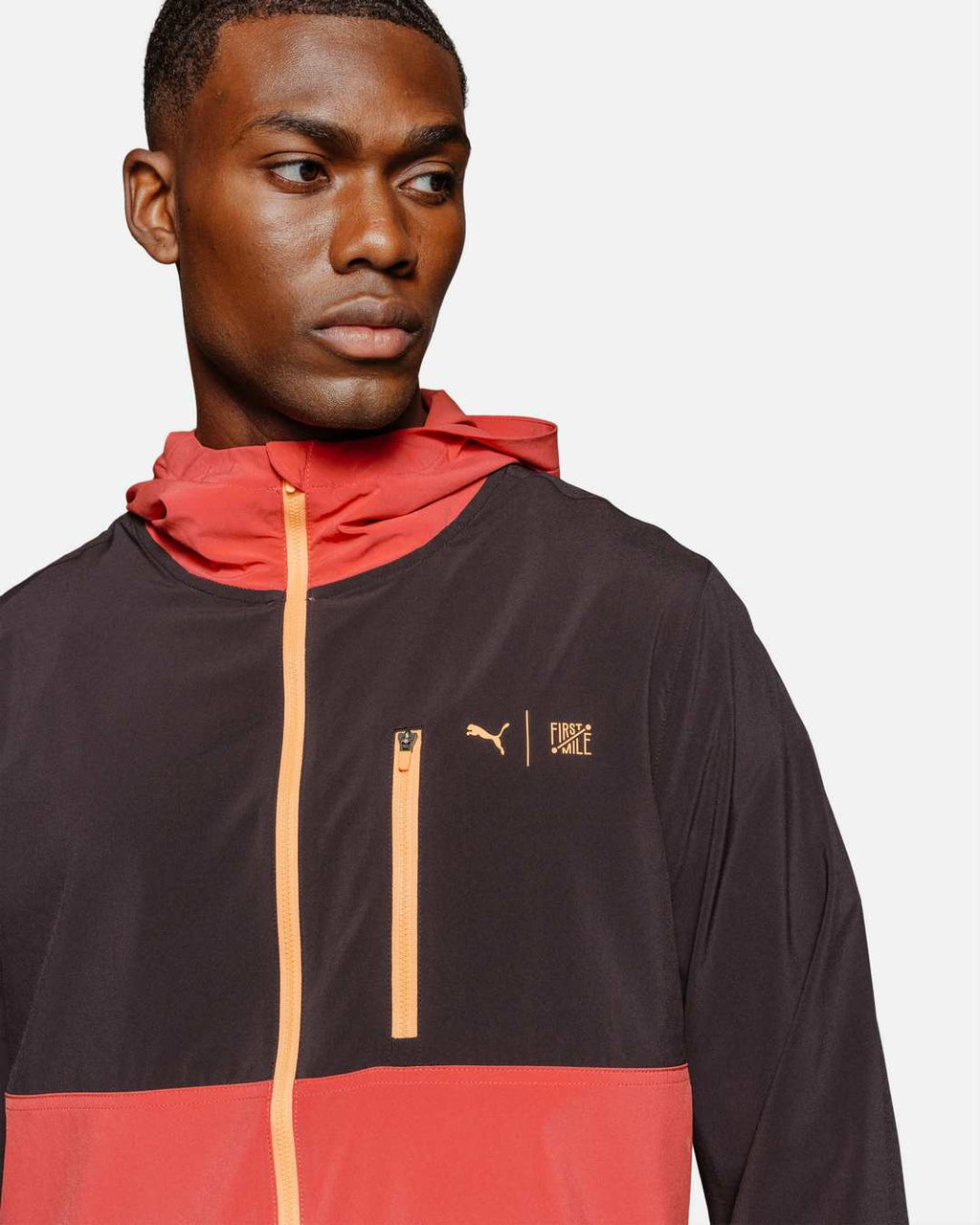 Veste Coupe-Vent Puma First Mile - Rouge/Noir/Orange