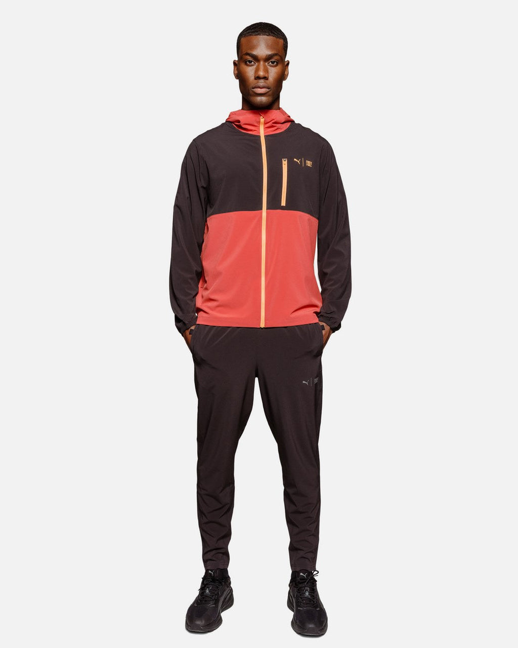 Veste Coupe-Vent Puma First Mile - Rouge/Noir/Orange