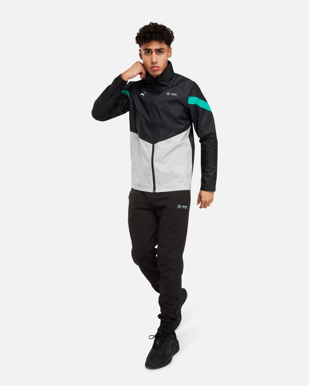 Veste coupe-vent Puma Mercedes AMG - Noir/Blanc/Bleu