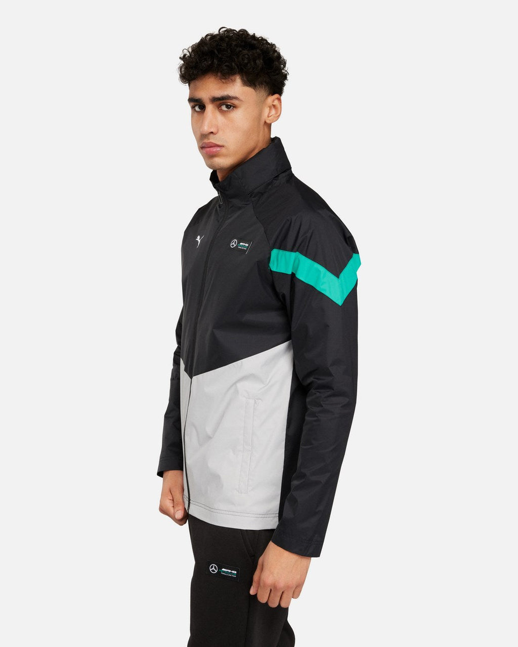 Veste coupe-vent Puma Mercedes AMG - Noir/Blanc/Bleu