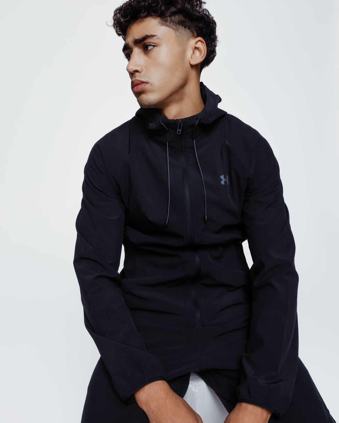 Veste Coupe-Vent Under Armour Running Stretch Woven - Noir