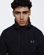 Veste Coupe-Vent Under Armour Running Stretch Woven - Noir