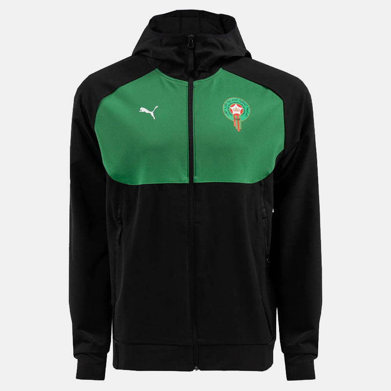 Veste de survêtement Maroc Pumatech 2024/2025 - Noir/Vert