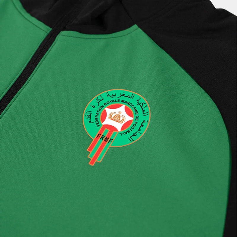Veste de survêtement Maroc Pumatech 2024/2025 - Noir/Vert