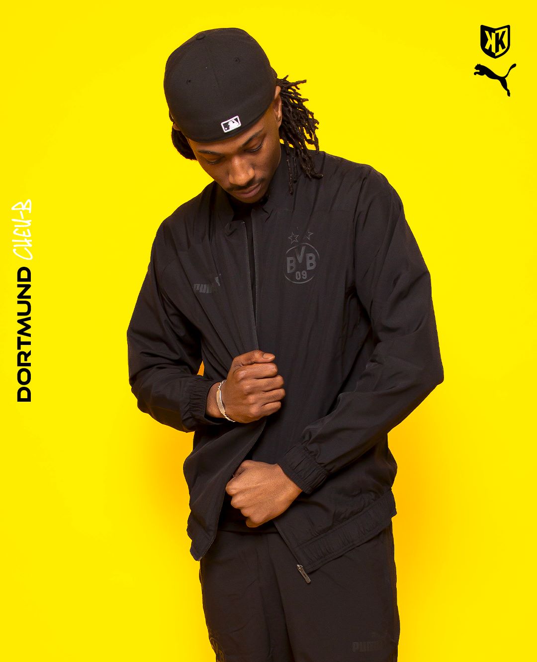 Veste de survêtement Dortmund - Noir