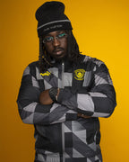 Veste de survêtement Manchester City - Noir/Gris/Jaune