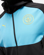 Veste de survêtement Manchester City Pumatech - Noir/Bleu