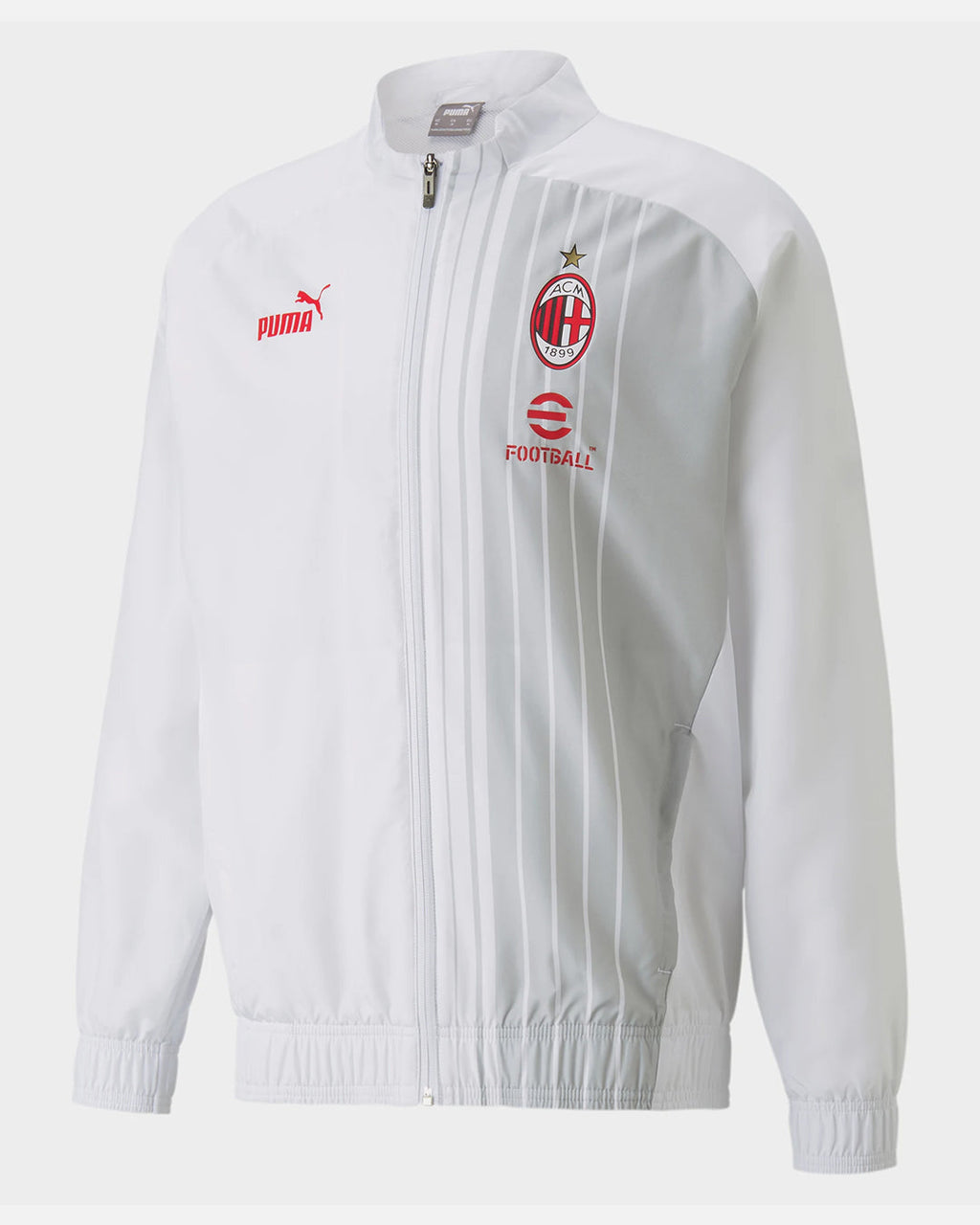 Veste de survêtement Milan AC - Blanc/Gris/Rouge