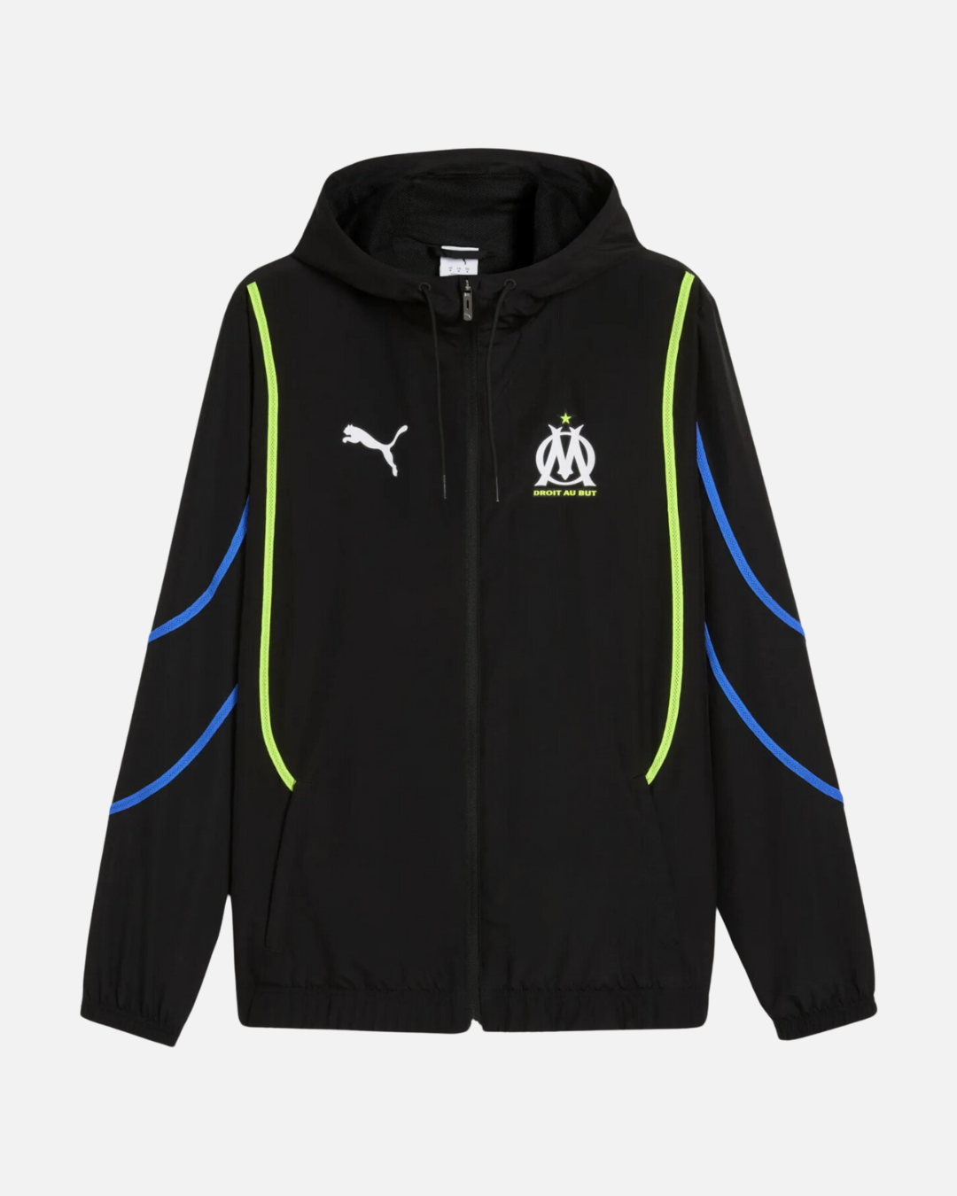 Veste de survêtement OM 2024/2025 - Noir