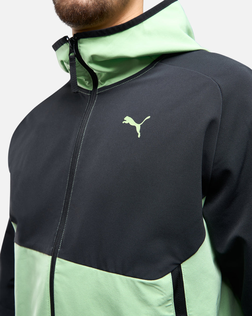 Veste de survêtement Puma Tech - Noir/Vert