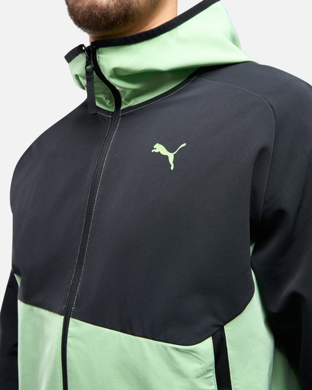 Veste de survêtement Puma Tech - Noir/Vert