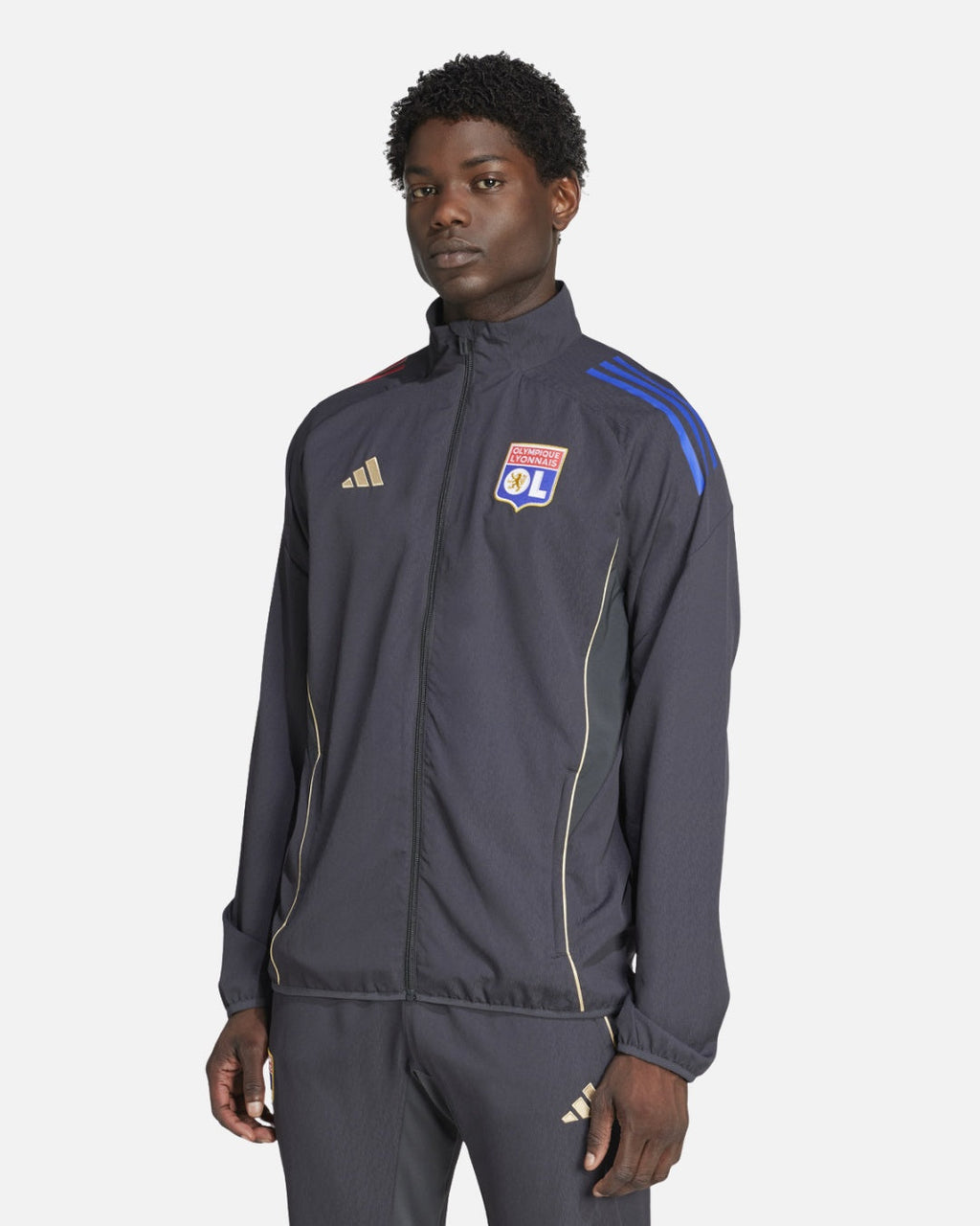 Veste de survêtement OL 2025/2026 - Gris