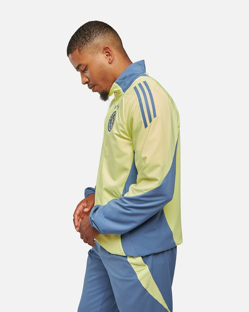 Veste de survêtement Ajax Amsterdam 2024/2025 - Jaune/Bleu