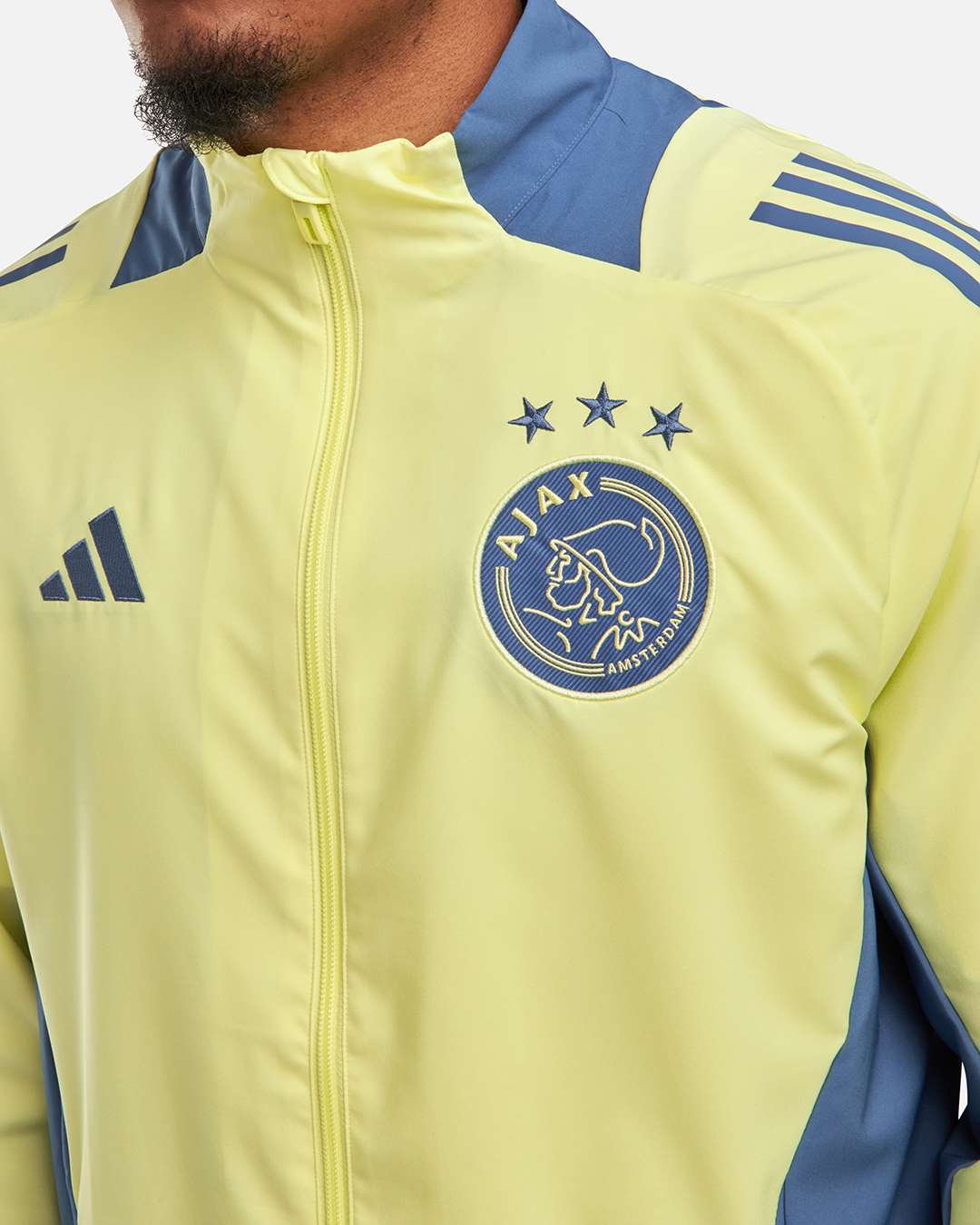 Veste de survêtement Ajax Amsterdam 2024/2025 - Jaune/Bleu