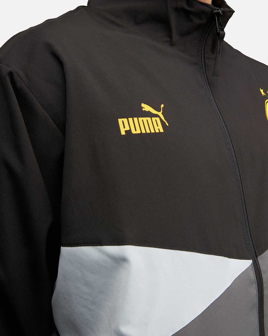 Veste de survêtement Dortmund - Noir/Gris/Blanc