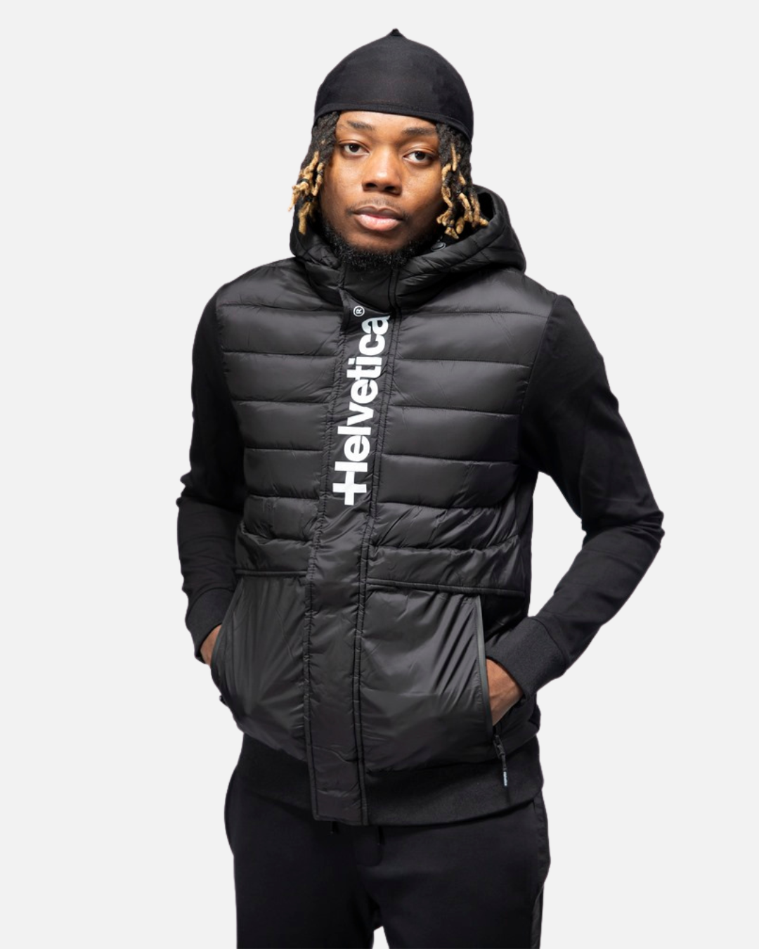 Veste de survêtement Helvetica Jambo - Noir/Blanc