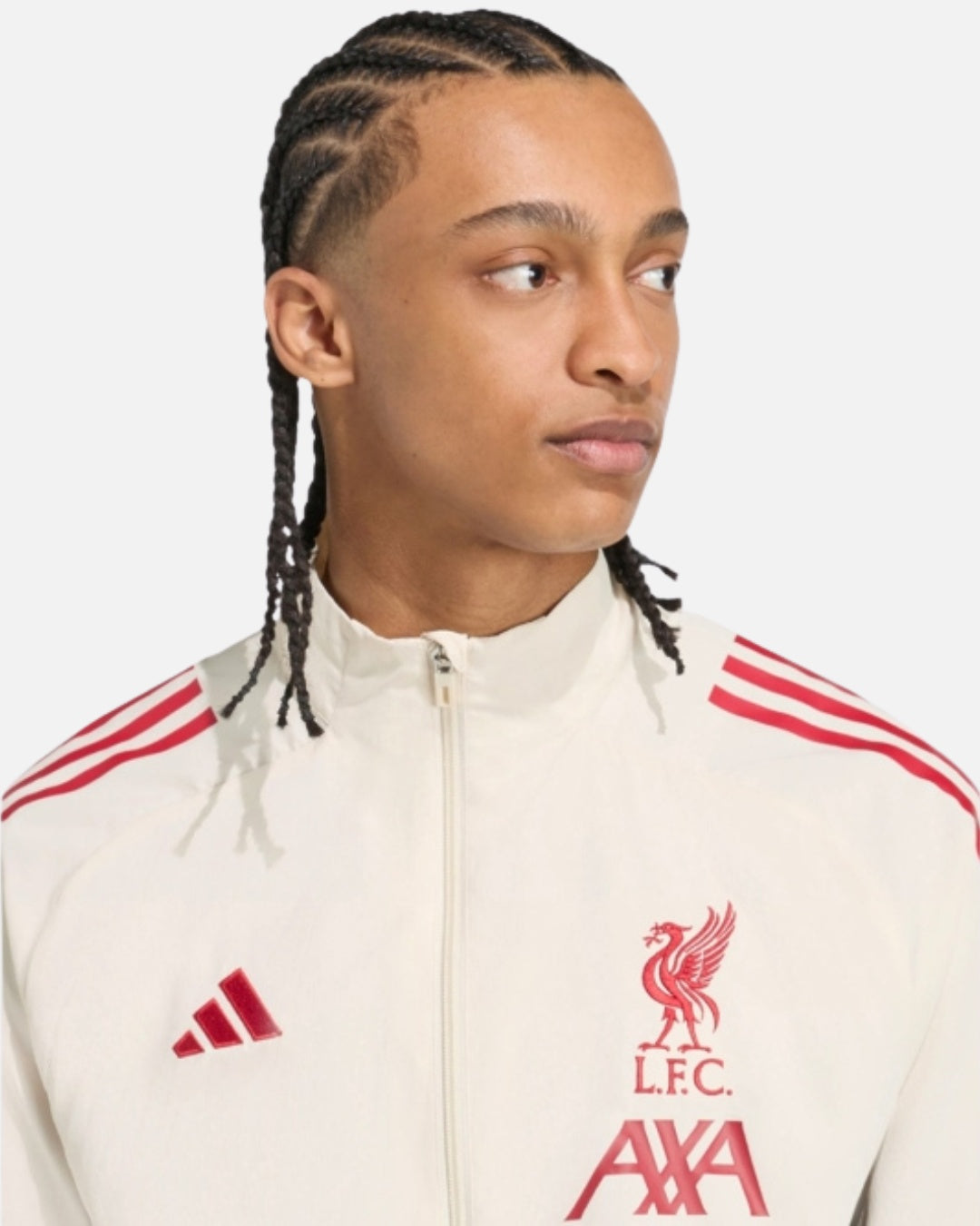 Veste de survêtement Adidas Liverpool 2025/2026 - Blanc/Rouge