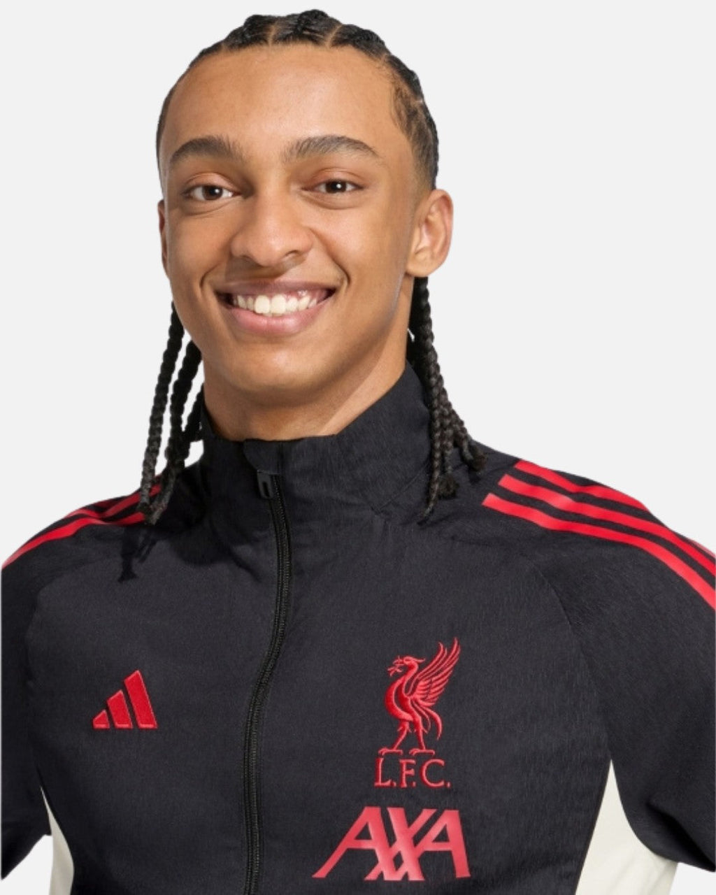 Veste de survêtement Adidas Liverpool 2025/2026 - Noir/Rouge