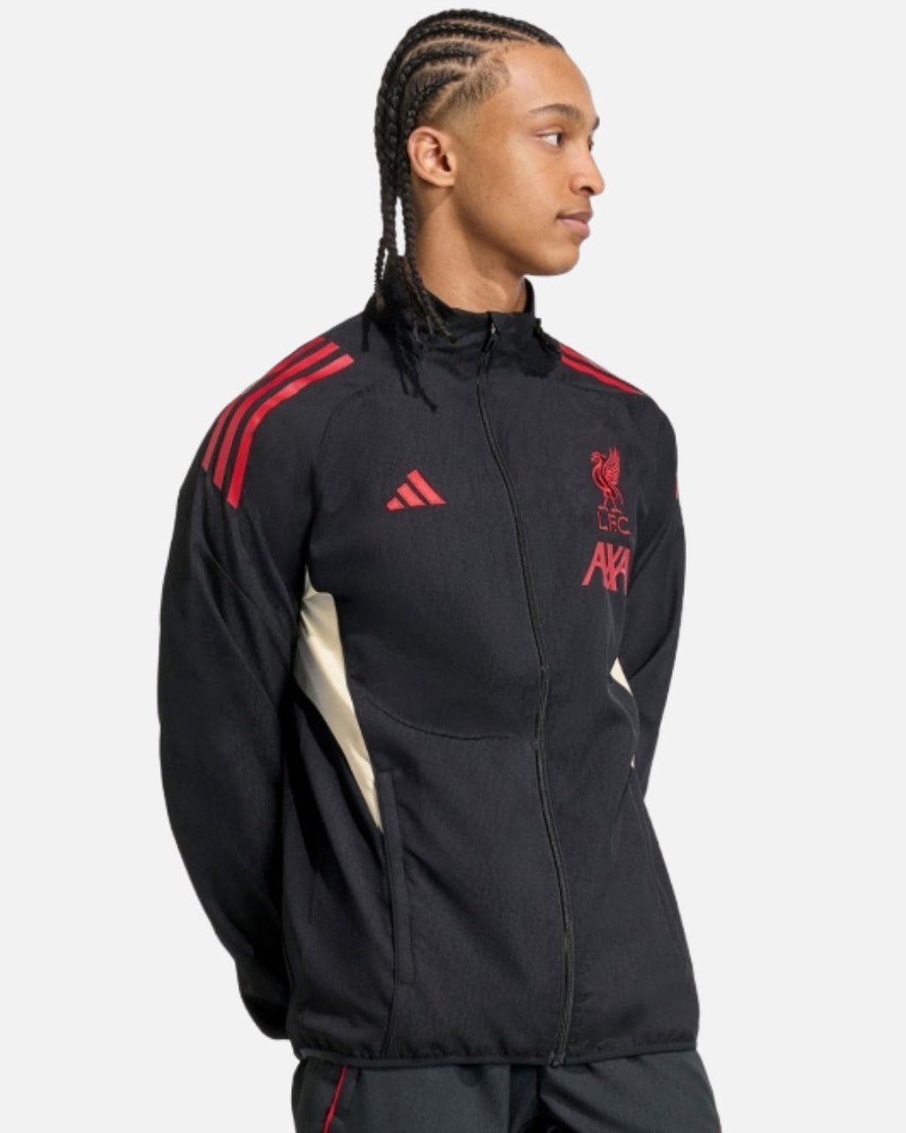 Veste de survêtement Adidas Liverpool 2025/2026 - Noir/Rouge