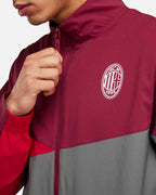 Veste de survêtement Milan AC - Rouge/Gris