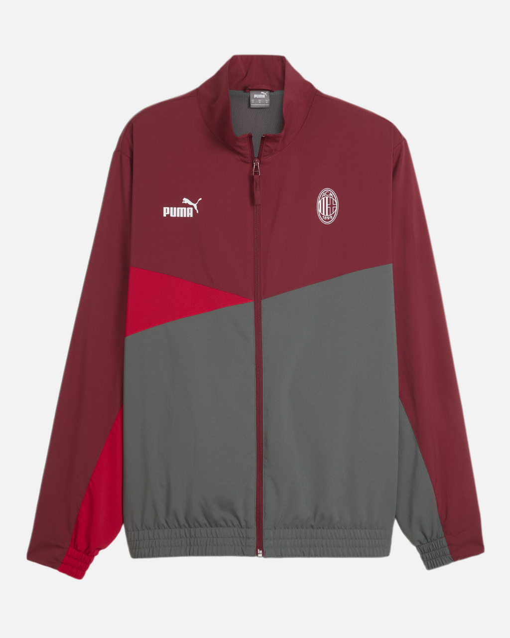 Veste de survêtement Milan AC - Rouge/Gris