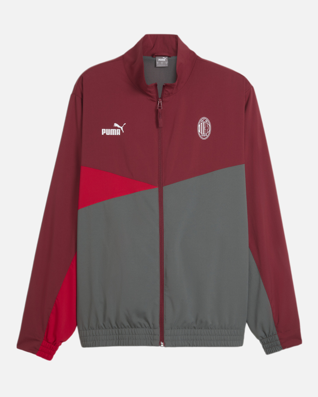 Veste de survêtement Milan AC - Rouge/Gris