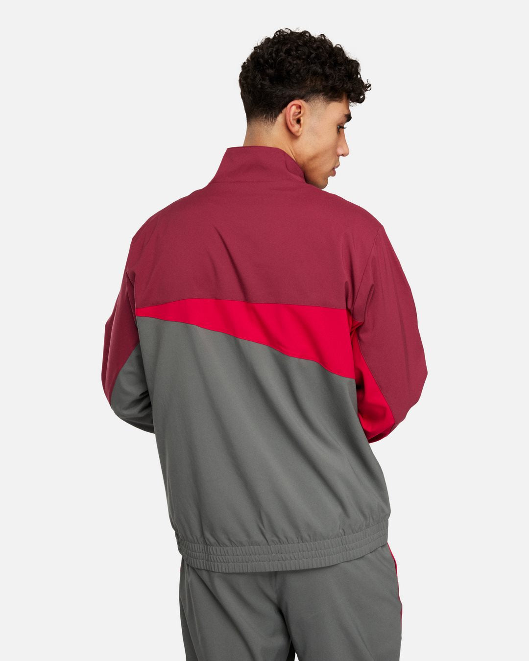Veste de survêtement Milan AC - Rouge/Gris