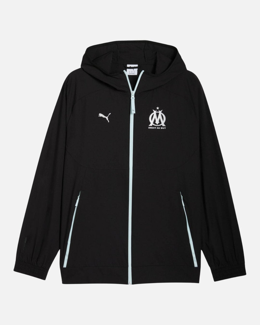 Veste de survêtement Olympique de Marseille 2025/2026 - Noir