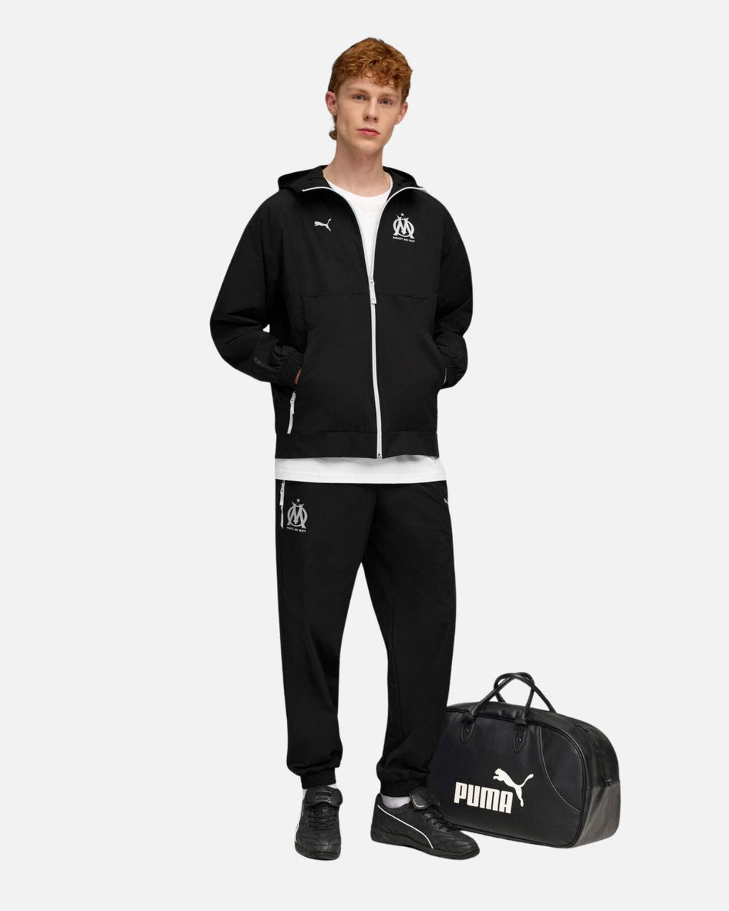 Veste de survêtement Olympique de Marseille 2025/2026 - Noir