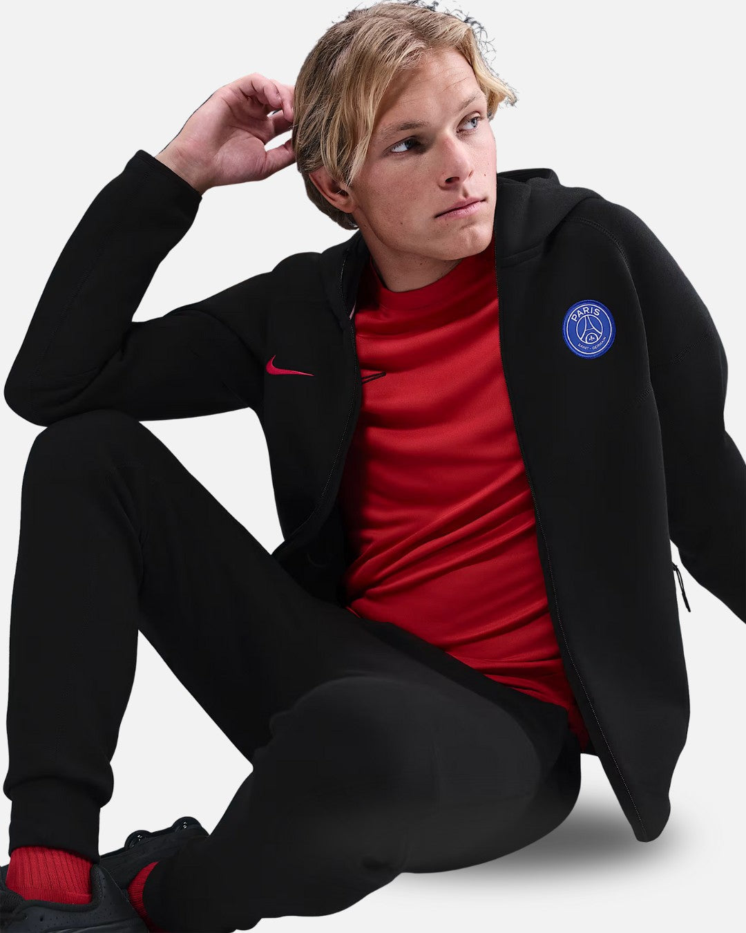 Veste de survêtement PSG Tech Fleece 2025/2026  - Noir