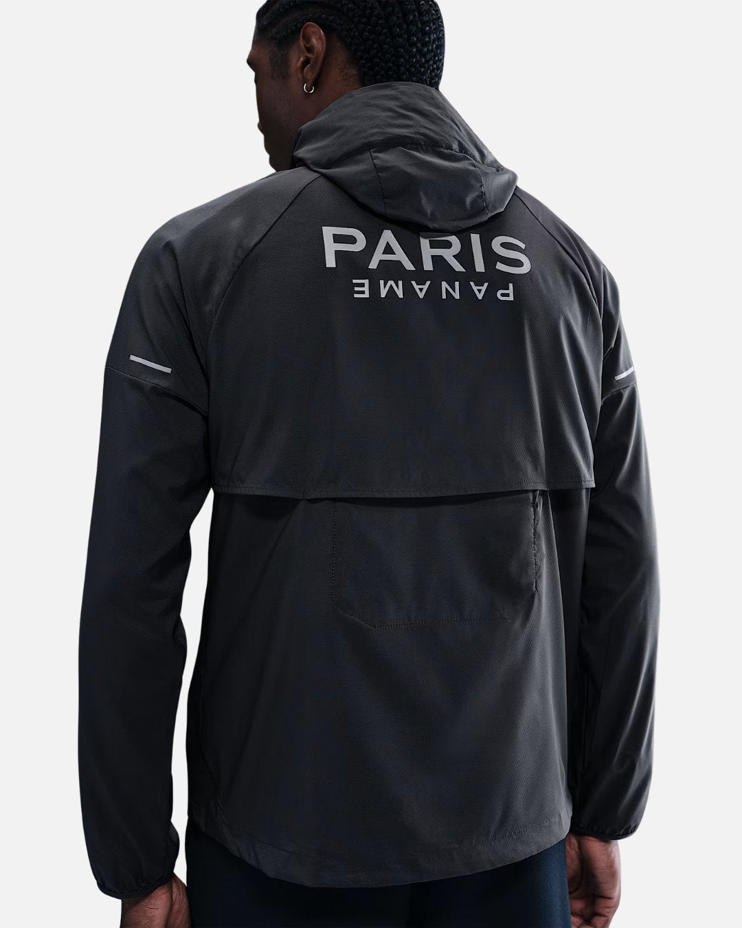 Veste de survêtement PSG Running 2025/2026 - Noir