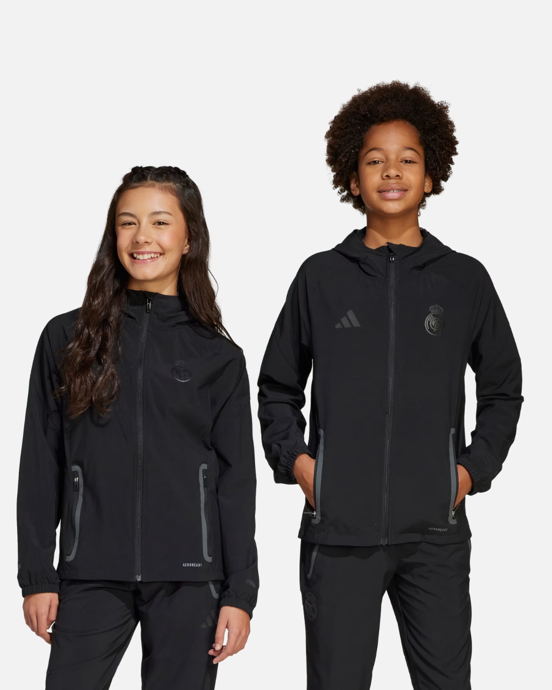 Veste de survêtement Real Madrid Junior - Noir