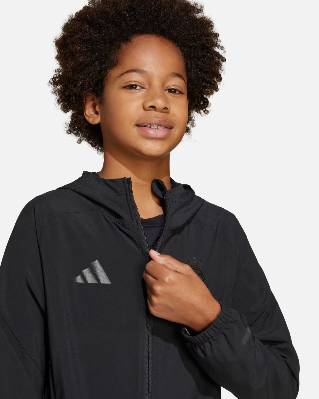 Veste de survêtement Real Madrid Junior - Noir