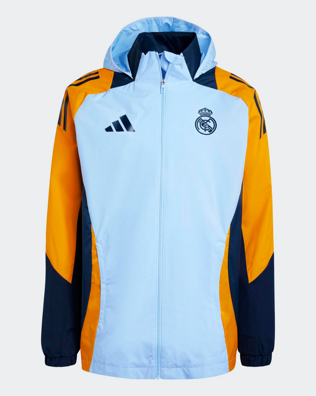 Veste Coupe-Vent Real Madrid 2024/2025 - Bleu/Jaune