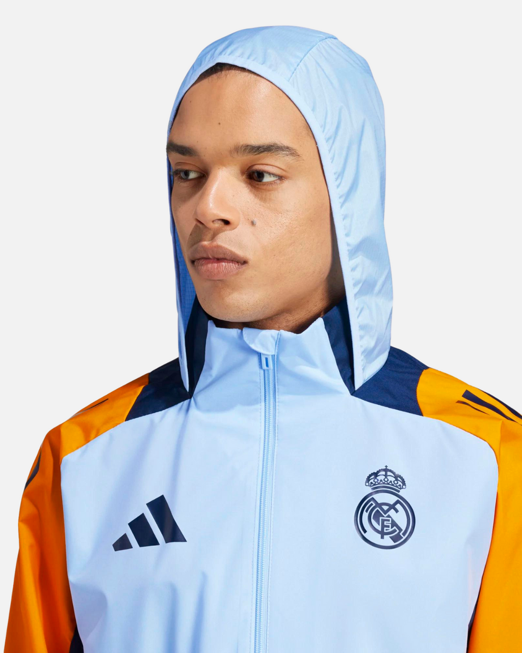 Veste Coupe-Vent Real Madrid 2024/2025 - Bleu/Jaune