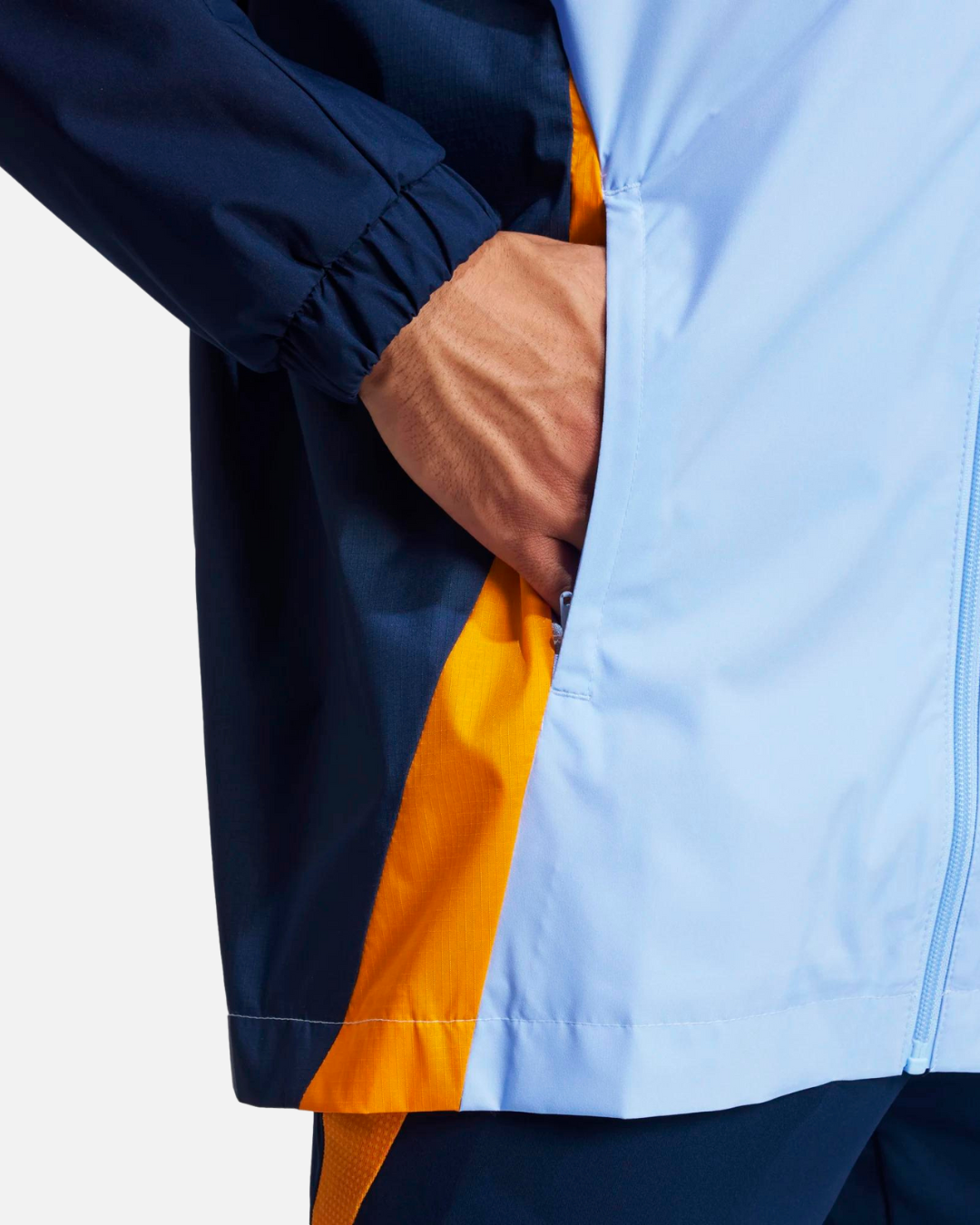 Veste Coupe-Vent Real Madrid 2024/2025 - Bleu/Jaune