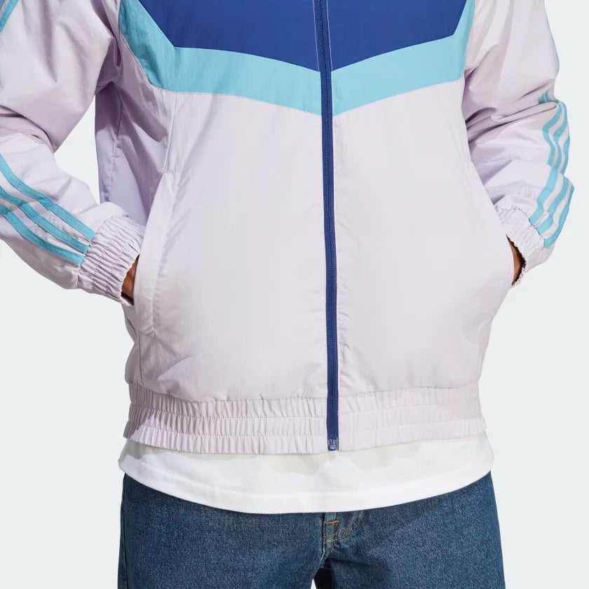 Veste en toile Adidas Tiro - Mauve/Bleu