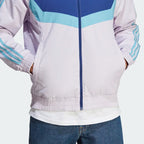 Veste en toile Adidas Tiro - Mauve/Bleu