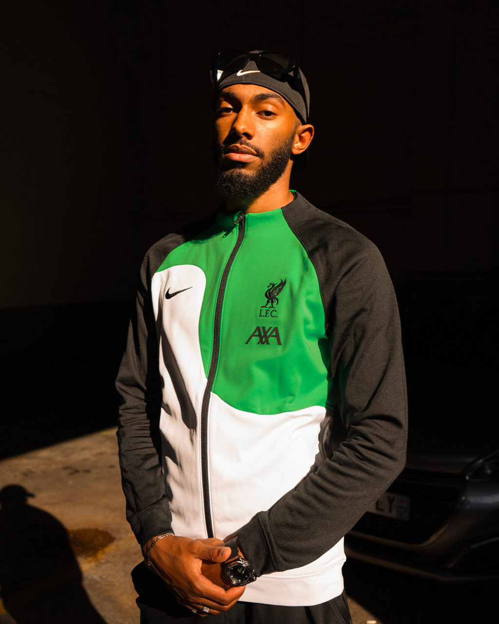 Veste Liverpool FC Academy Pro - Noir/Vert/Blanc