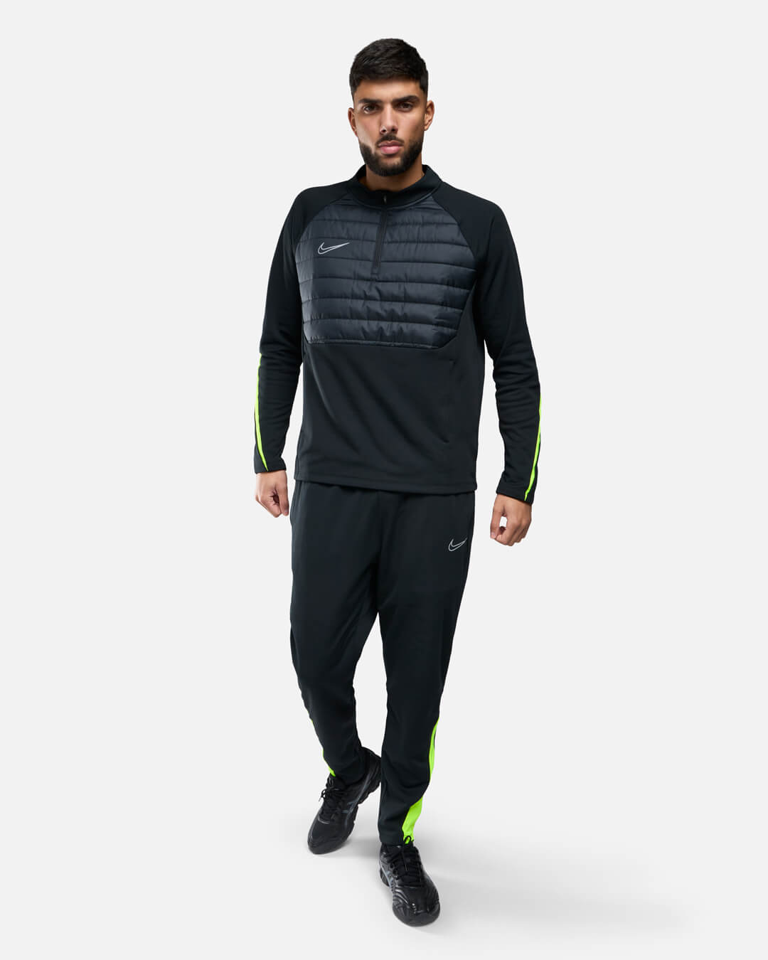 Haut 1/4 zip Nike Academy Winter Warrior - Noir/Jaune