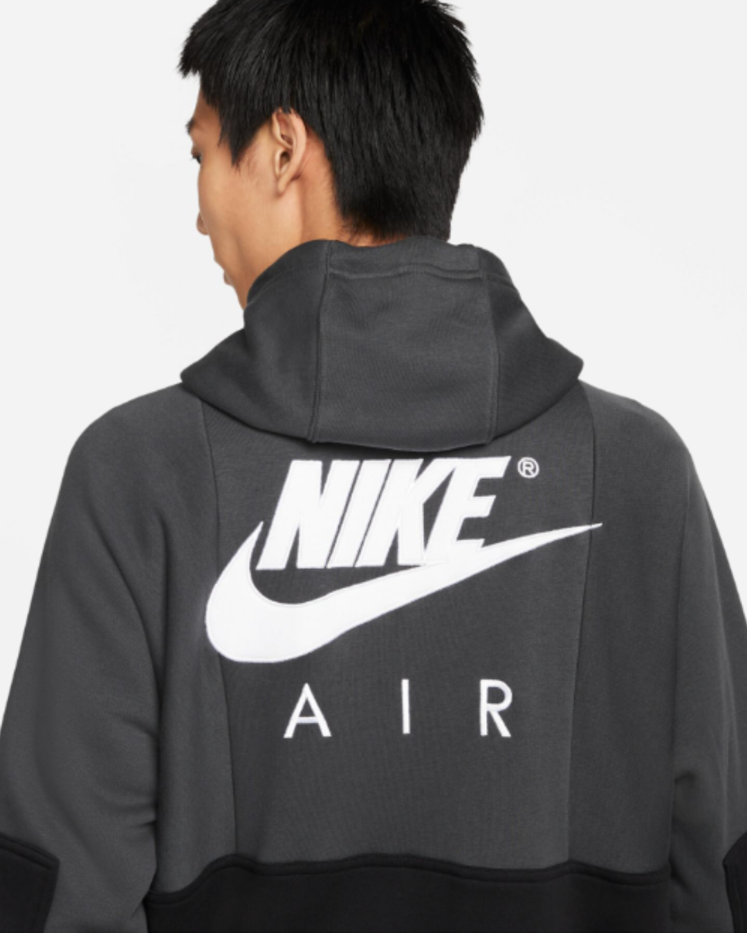 Veste capuche Nike Air fleece - Noir/Blanc