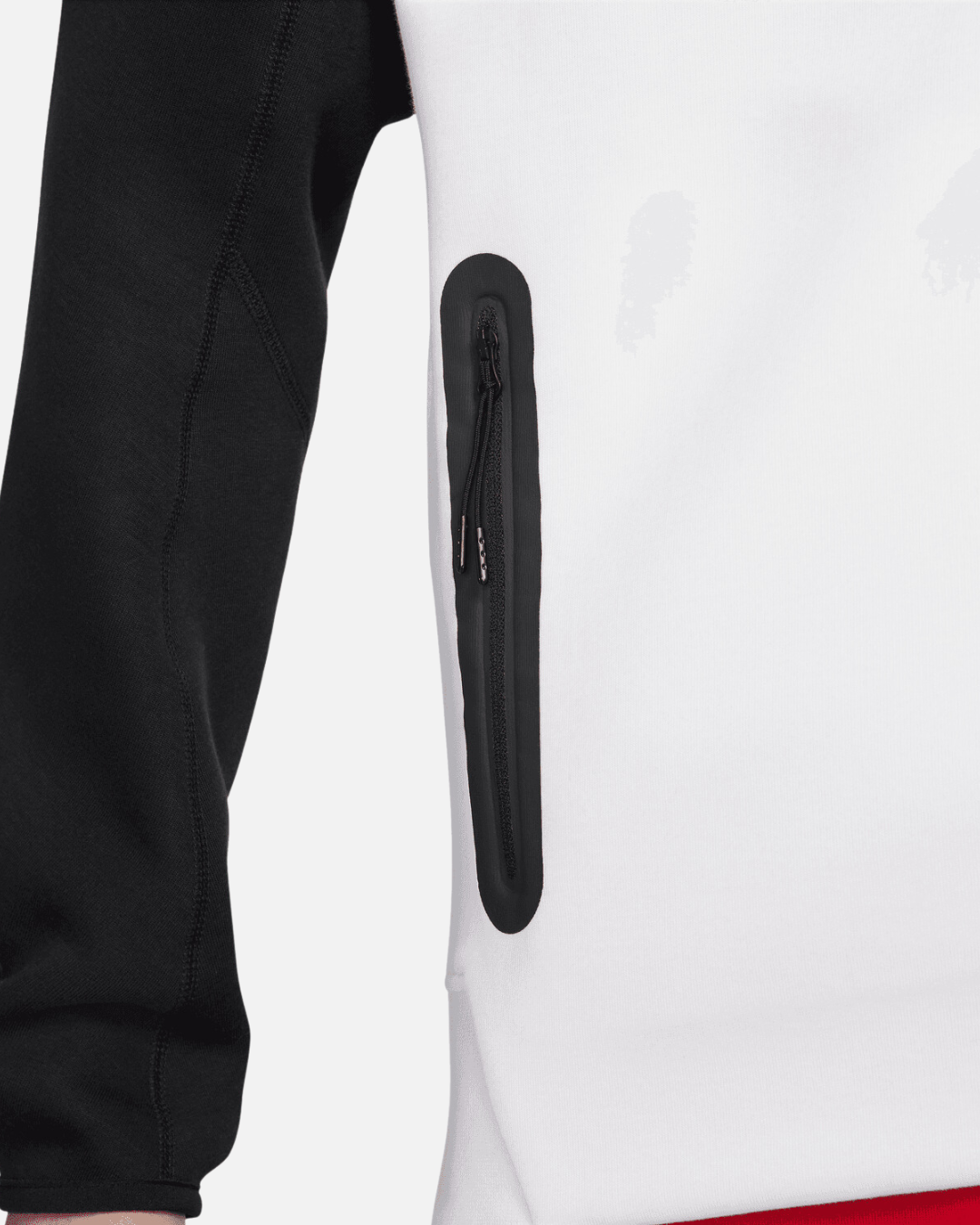 Veste Nike Tech Fleece -  Blanc/Noir/Rouge