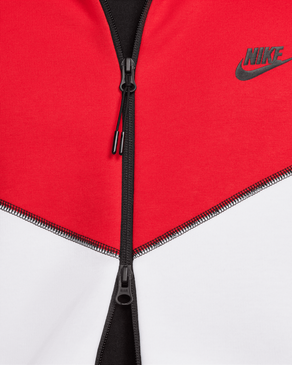 Veste Nike Tech Fleece -  Blanc/Noir/Rouge