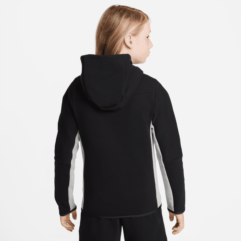 Veste Nike Tech Fleece Junior - Noir/Gris/Blanc