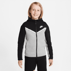 Veste Nike Tech Fleece Junior - Noir/Gris/Blanc