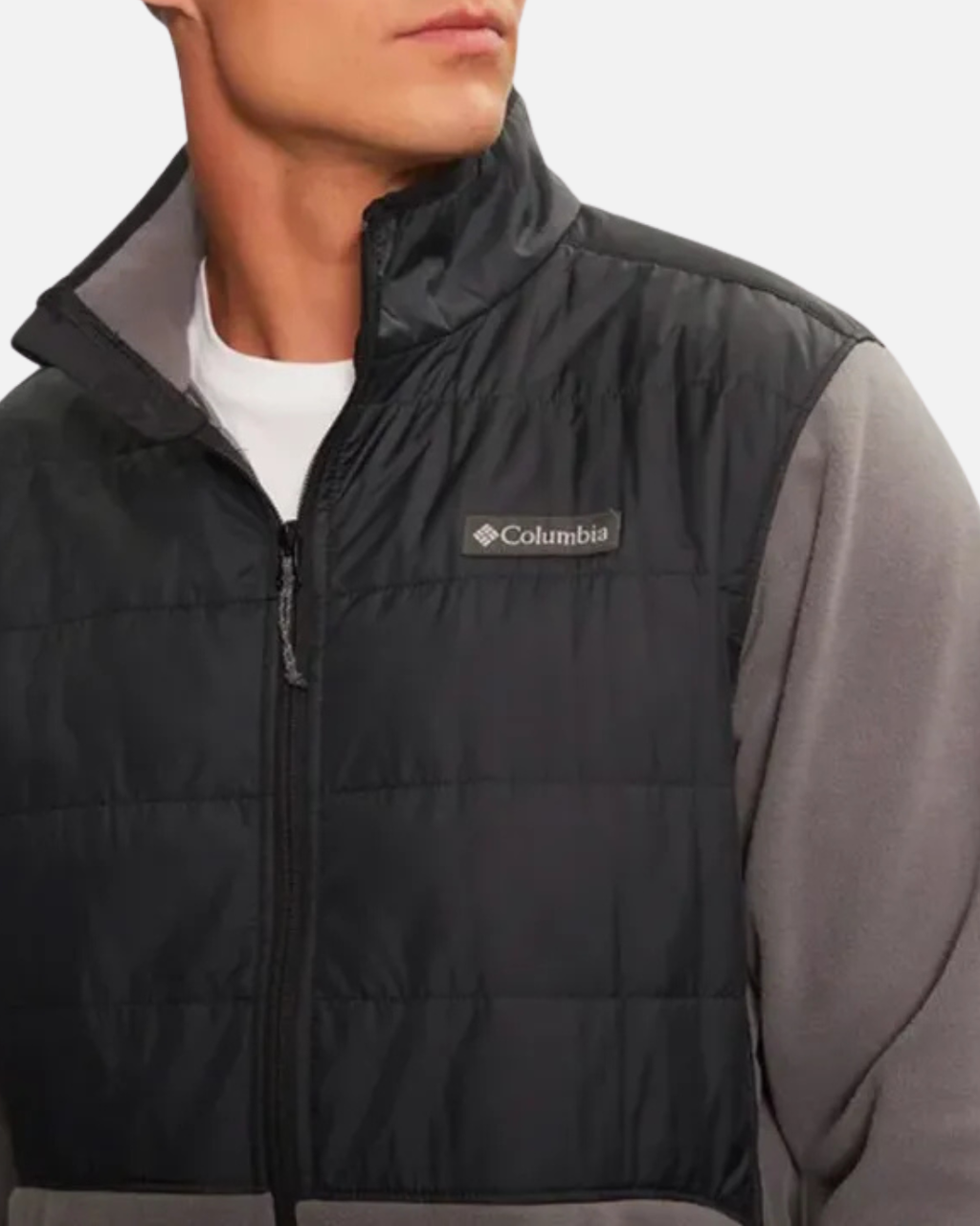 Veste Columbia polaire hybride Basin Butte - Noir/Gris