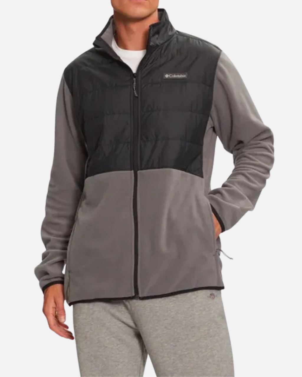 Veste Columbia polaire hybride Basin Butte - Noir/Gris