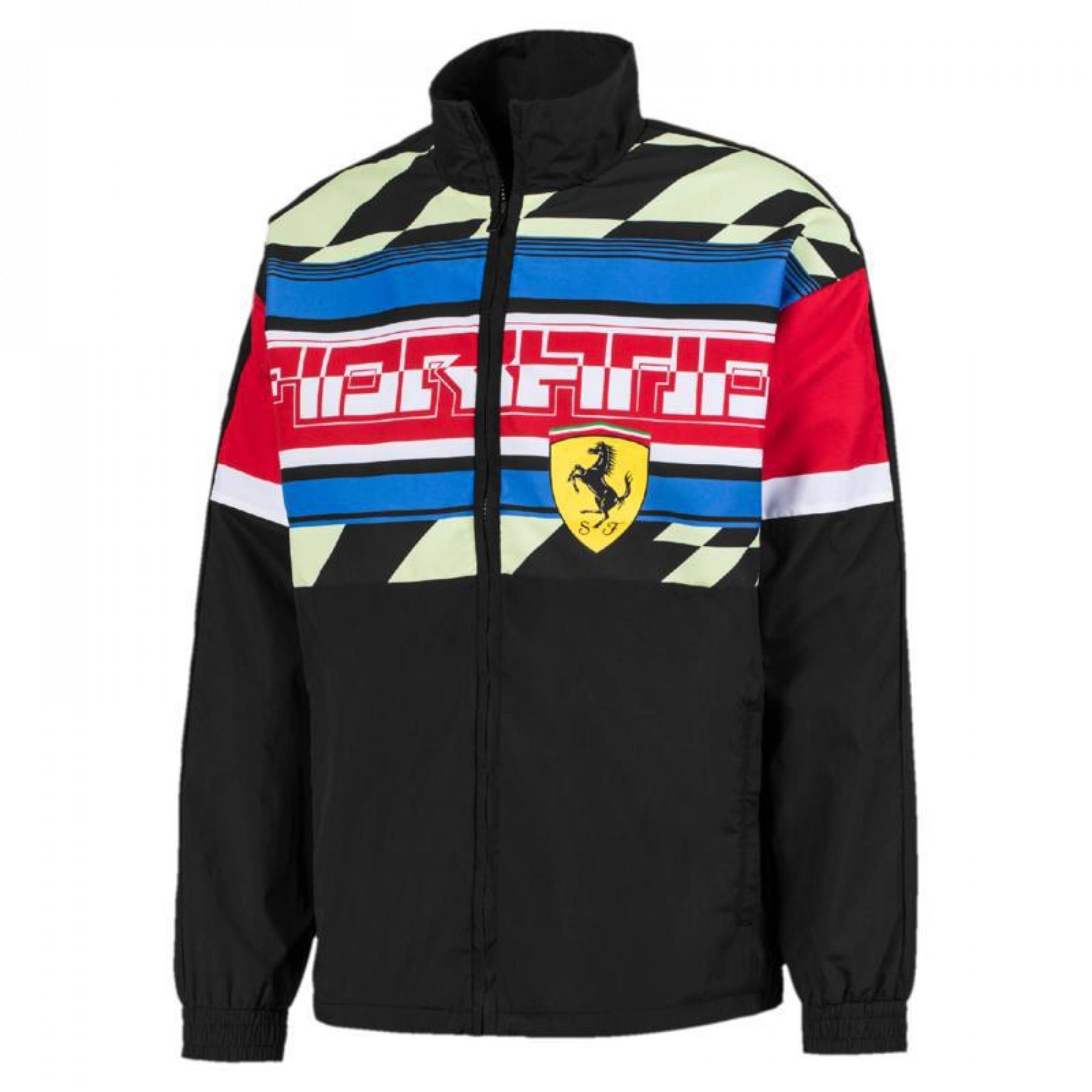 Blouson Ferrari Motorsport tissé Puma - Noir/Rouge