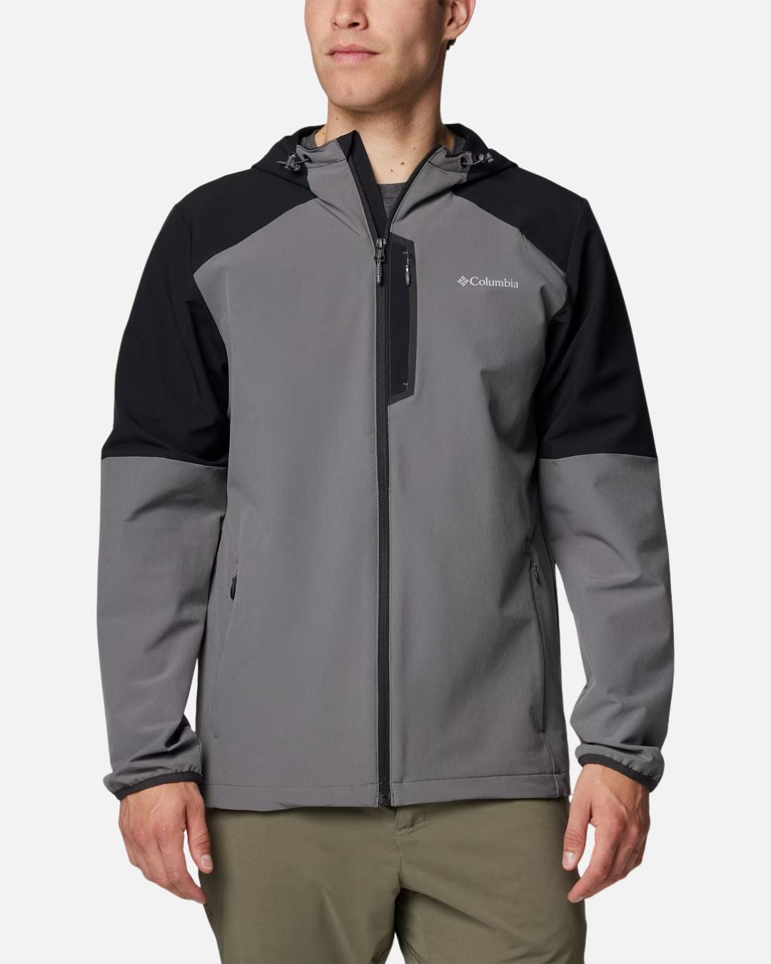 Veste Softshell à Capuche Columbia Tech - Gris/Noir